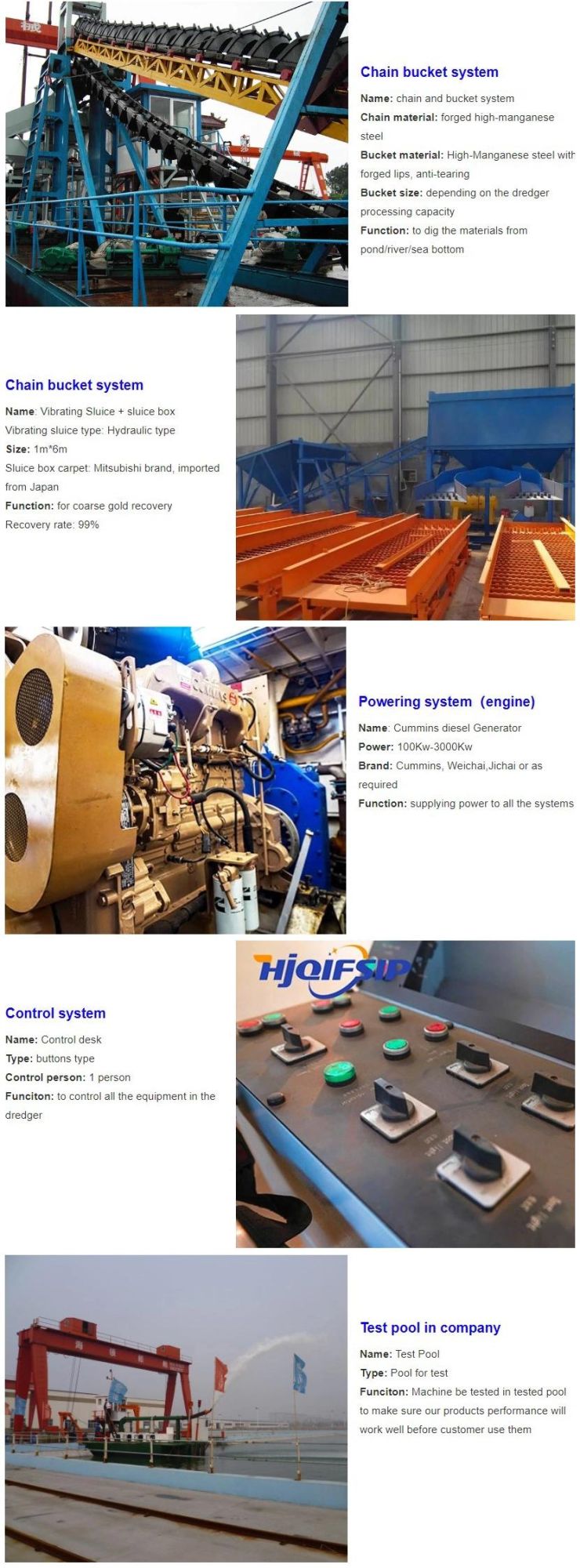 Bucket Chain Dredger for Capital Dredging