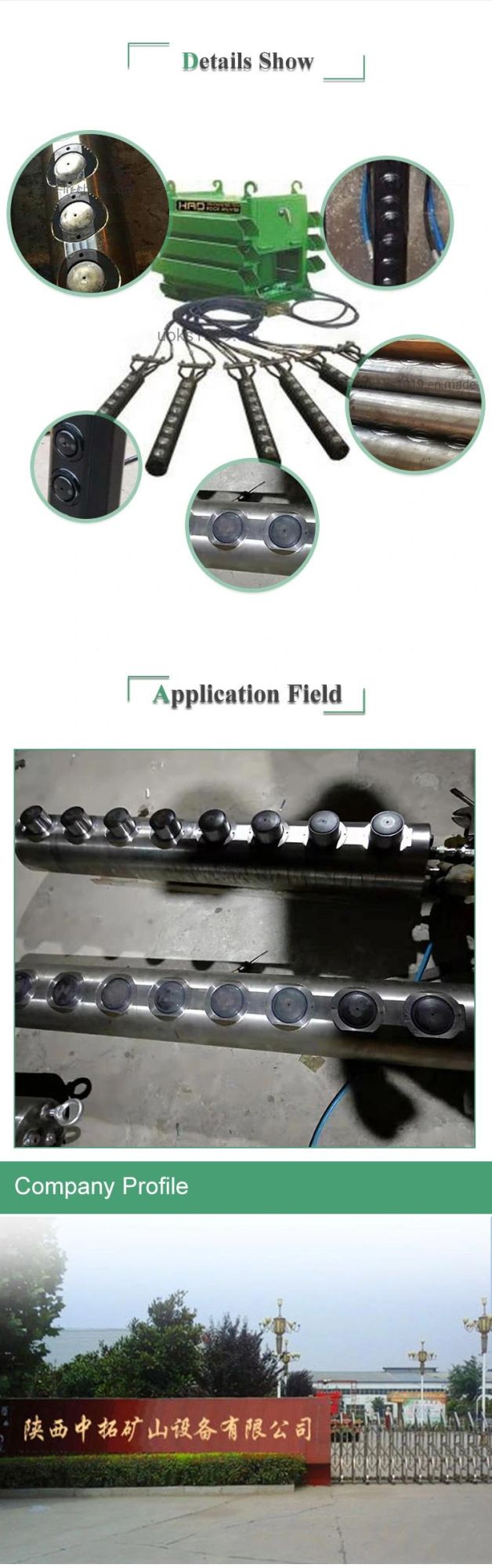 Welded Piston Rod Hydraulic RAM Used by Hydraulic Rock Splitters