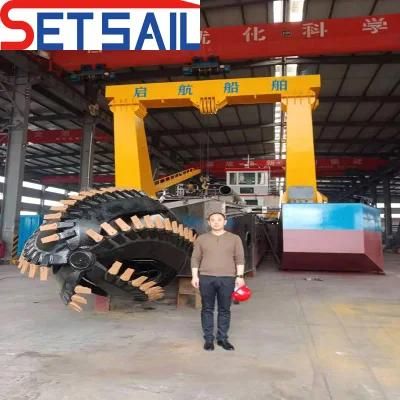 Shijiazhuang Pump hydraulic Cutter Head Mud Dredger for River Sand