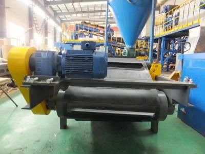 Self-Cleaning Over Band Magnetic Separator Construction &amp; Demolition Waste Iron Removal