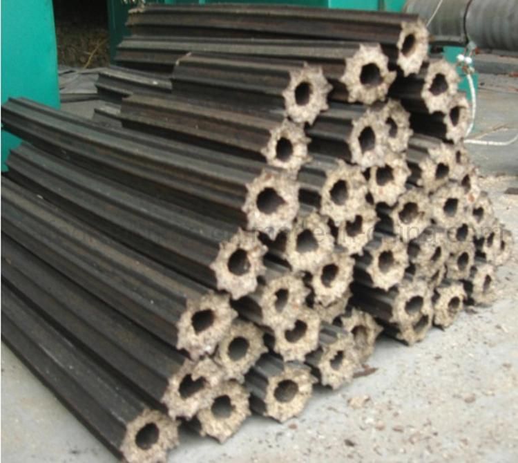 Hexagonal Hard Cashewwood Sawdust Briquette BBQ Charcoal Machine Soybean Stalks Bamboo Sawdust Bagasse Biomass Stick Forming Machine