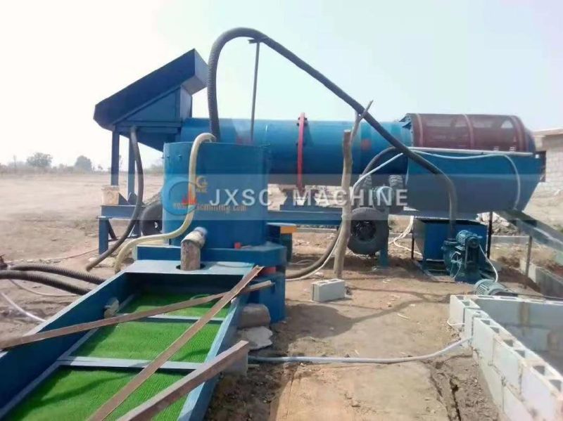 100tph Alluvial Gold Mining Process Small Gold Wash Plant for Sale