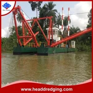 Stable Performance Cutter Suction Dredger for Sale Pump Outlet Sand Dredging Barge for ...