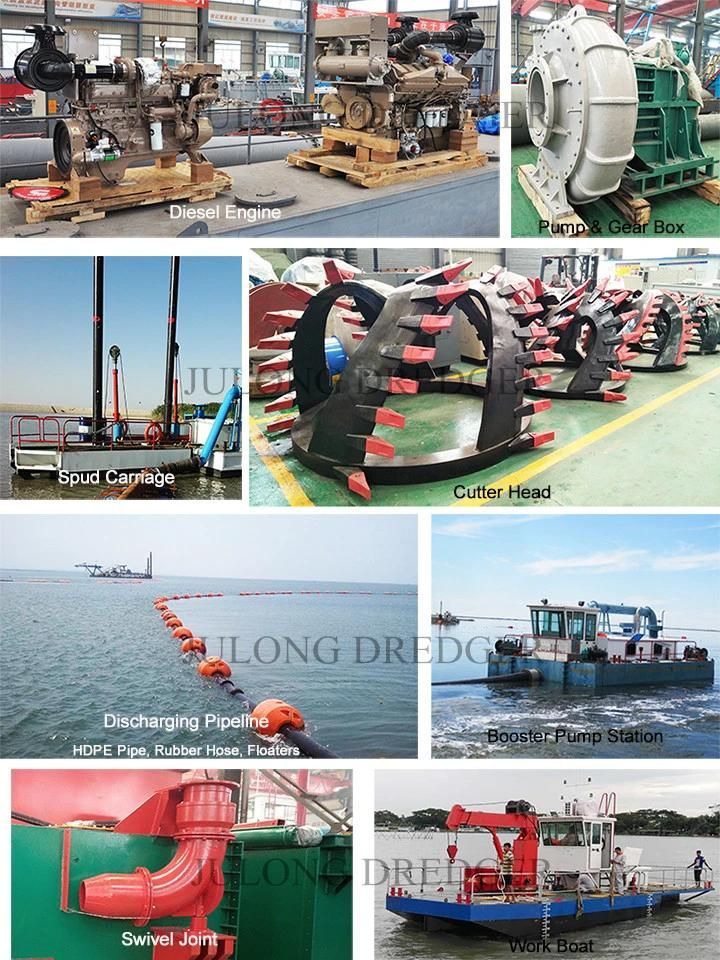 Cutter Head Dredger of Customized Designs for River Lake Sea Dredging