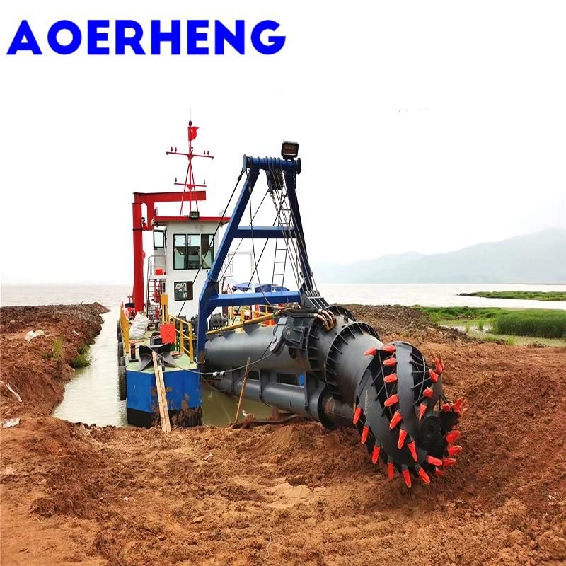 Hydraulic Control Spud Position Cutter Suction Dredging Ship for Sale