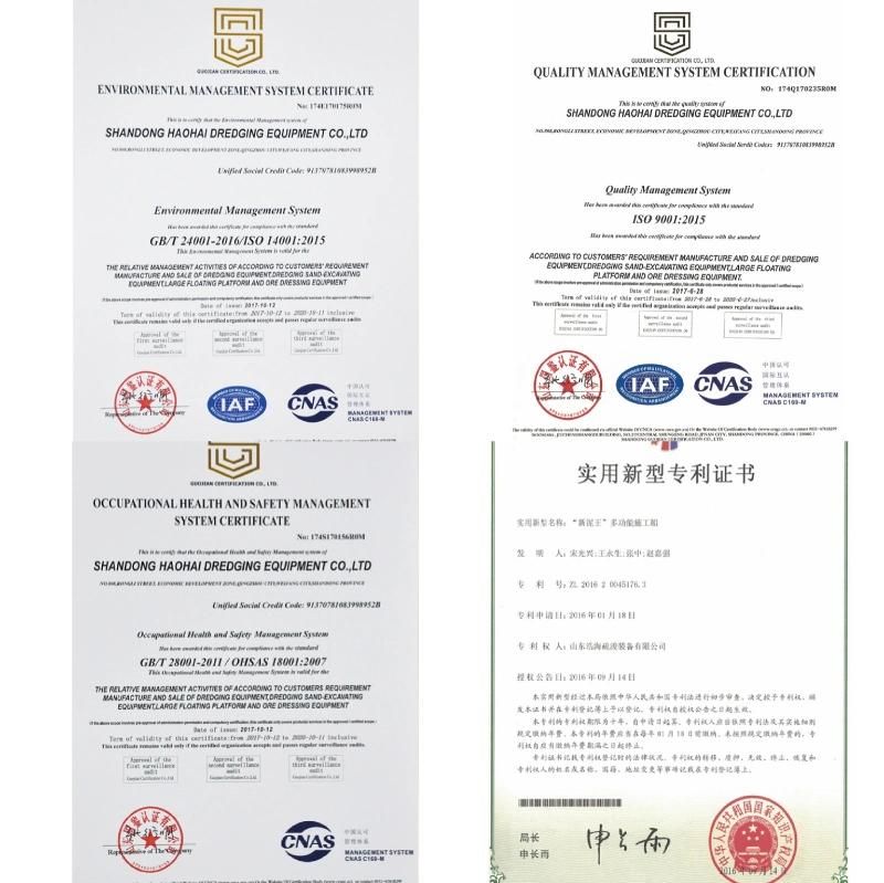 High Quality 500t with 10 Tons Oil Tank Heavy Equipment Transportation Barges/Pontoon