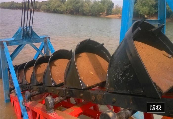 New Type 100m3/H Bucket Chain Dredger Diamond Gold Dredger Chain Bucket Dredger Diamond Mining Gold Mining Dredger Gold Wash Dredger in Mali