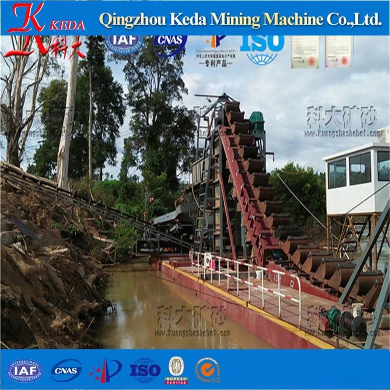 High Efficiency Keda Gold Bucket Dredger for Sale