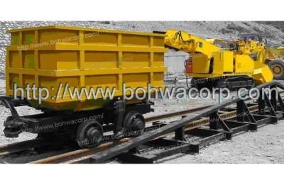 10tons Loading Capacity Curved Rail Single-Side Dumping Mine Car