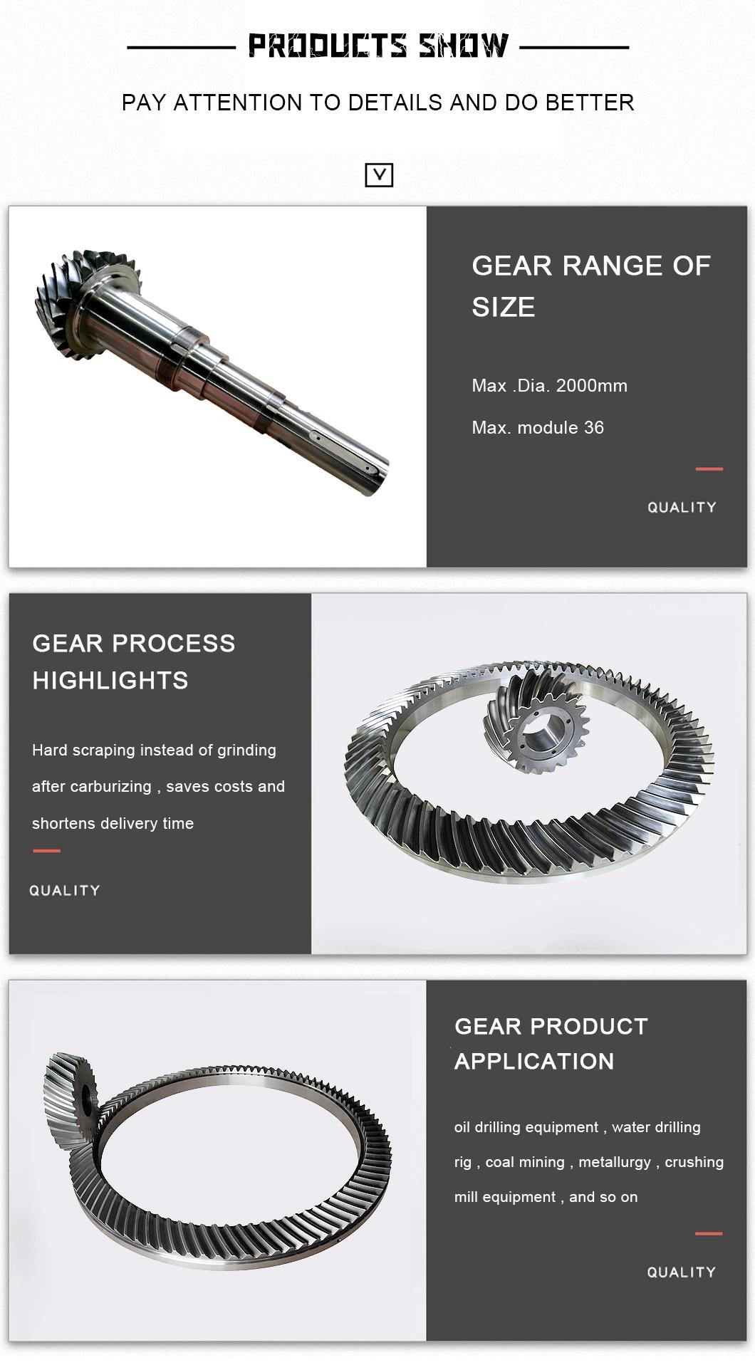 Crusher Machine Zerol Helical Gear (OD800)