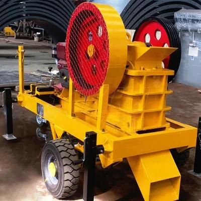 Portable Small Stone Jaw Crusher PE250X400 Price with Diesel Engine Driving Price