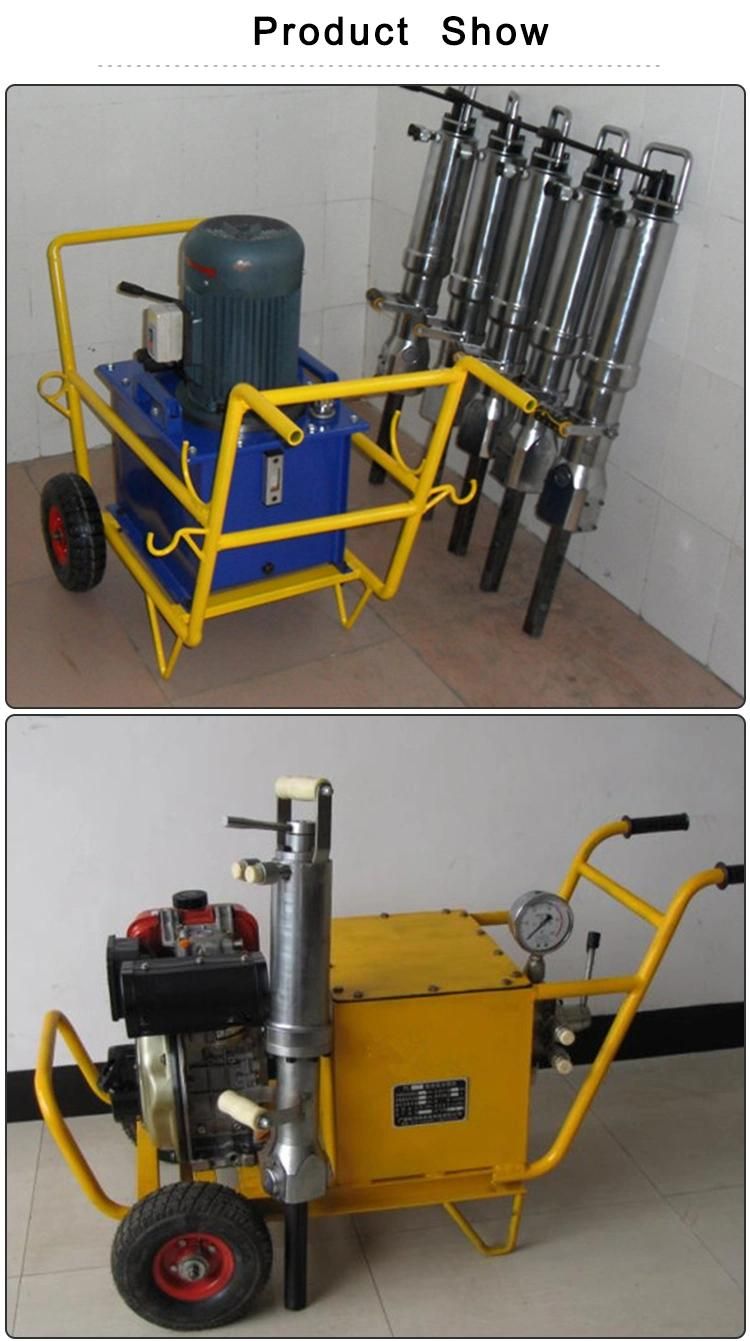 Pneumatic Running Diesel Driven Hydraulic Concrete Rock Splitter Machine