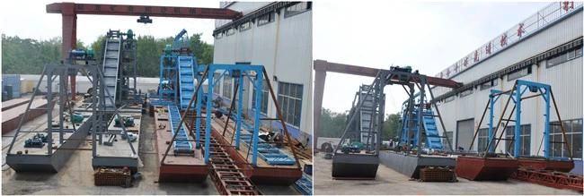 China Diamond Gold Bucket Chain Dredger Sand Mining Dredging Machine