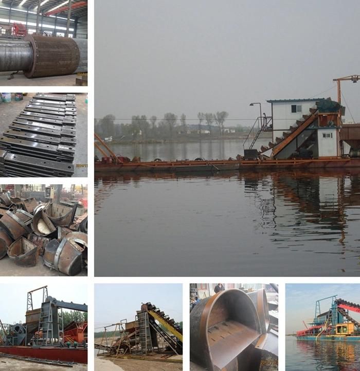 Keda Mining Equipments Gold Mining Trailinng Suction Bucket Chain Dredger