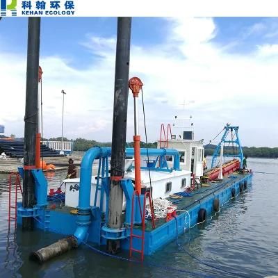 Kehan 12 Inch River Sand Pumping Dredging Machine Hydraulic Cutter Suction Sand Dredger
