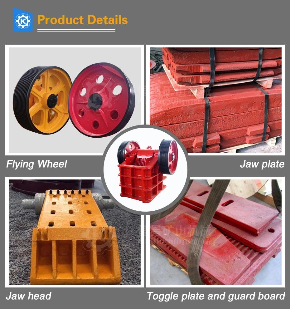 Mineral Processing Gold Ore Crushing Equipment Jaw Stone Crusher Diesel Engine Granite Crusher Machine