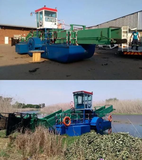 Aquatic Weed Harvester Capable of Cutting/Loading/Unloading Water Weed Harvester