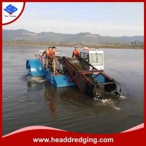 River Grass Cleaning Machine/Water Harvester Boat/Ship to Collect The Floating Fully ...