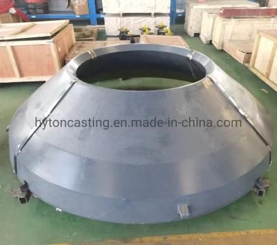 Mn18cr2 Manganese Head Liner Concave Mantle Bowl Liner Suit Trio Tp300 Cone Crusher ...