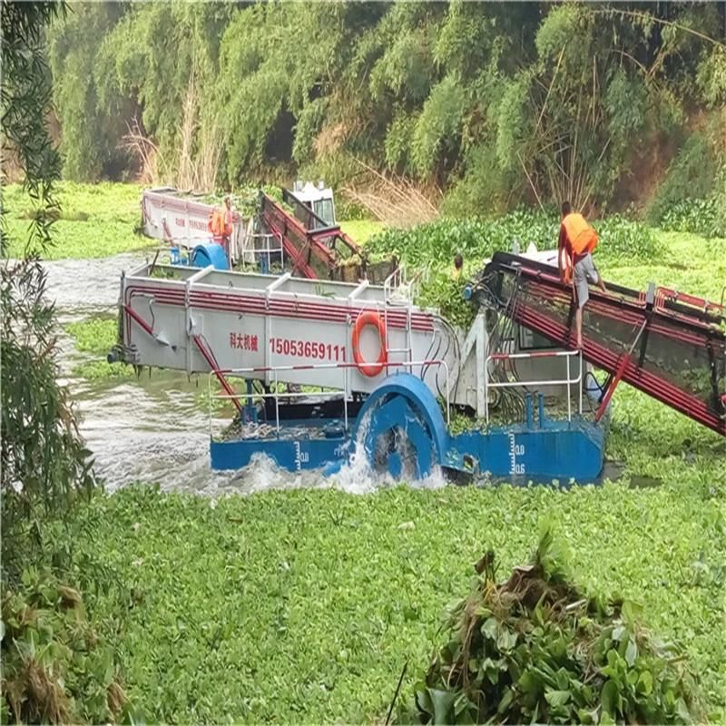 Low Price Trash Skimmer Water Hyacinth Cutting Harvester for Thailand