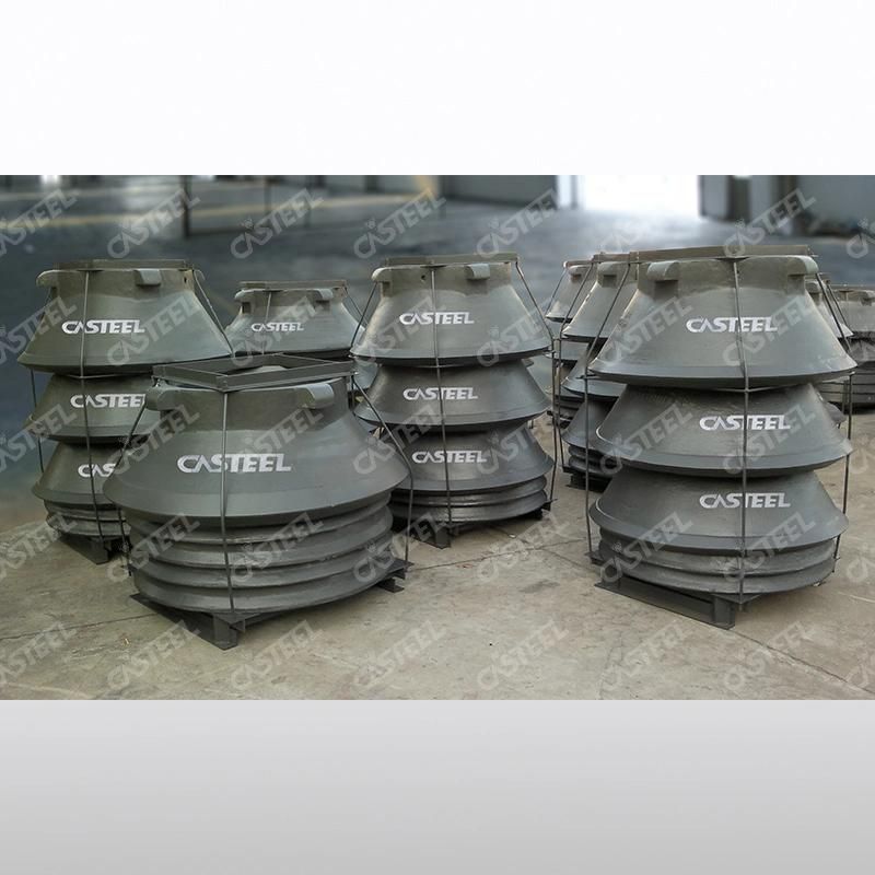 Aftermarket Sandvik Nordberg Concave Bowl Liner Cone Crusher Parts