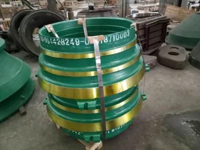 Manganese Wear Parts Mantle Concave Apply to Cone Crusher Nordberg Gp300s Gp300 Bowl Liner