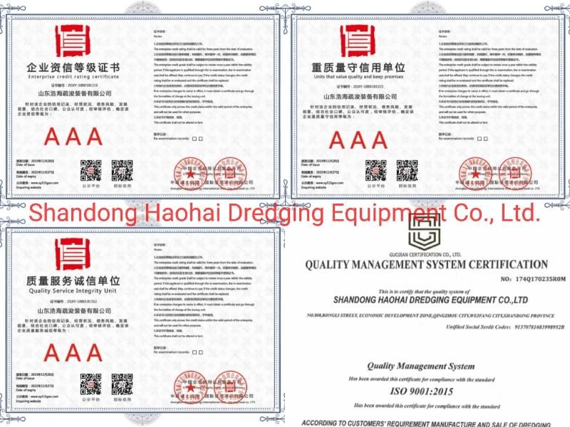 HID Brand Mud Equipment Cutter Suction Dredger/Vessel/Boat for Port Maintenance for Sale