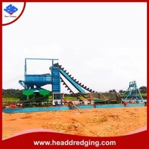 Widely Used River Bucket Chain Dredger for Gold Mining and Sand Excavating