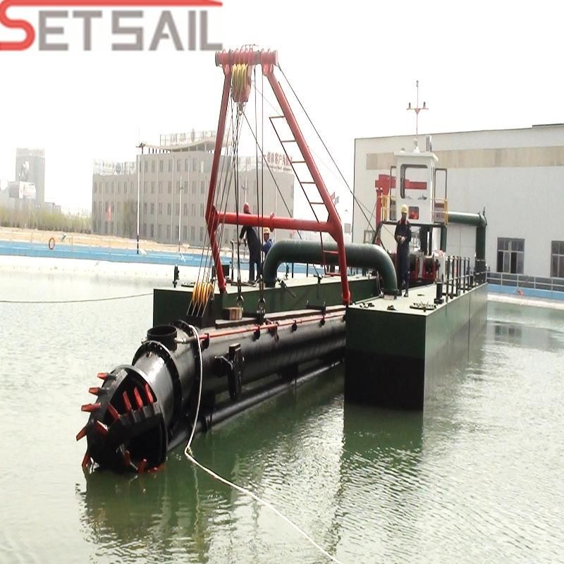 Diesle Engine Power Dredging Machinery Cutter Suction River Sand Dredger