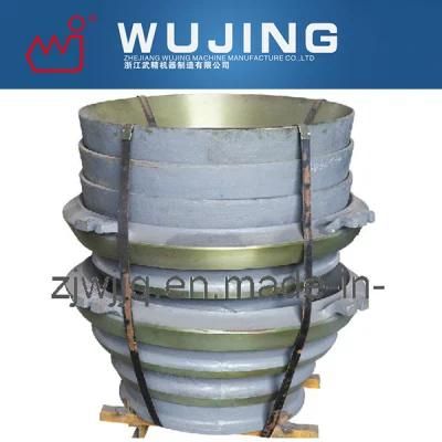 Mn22cr2 Mn18cr2 Cone Crusher Parts Mantle Bowl Liner Concave