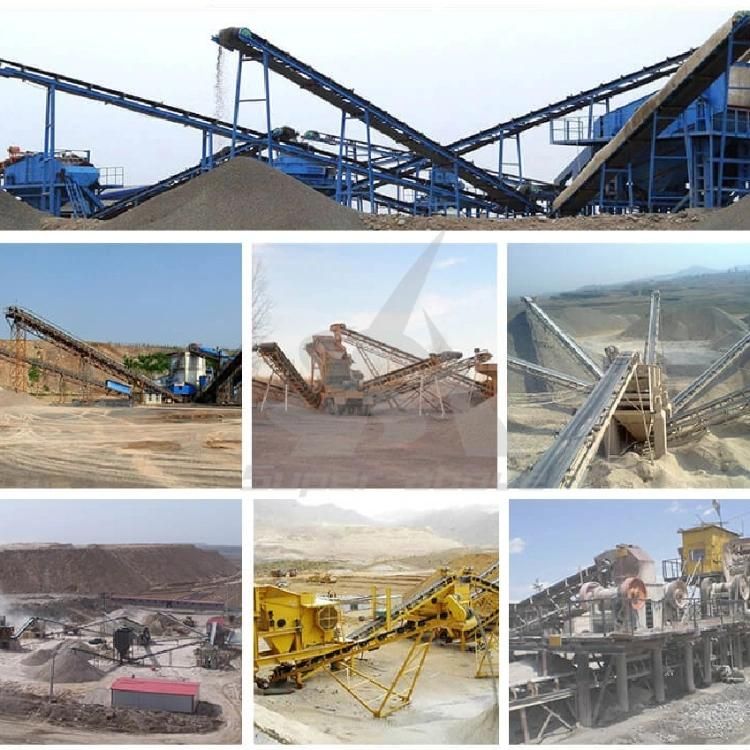 Carbon Steel Mini Fixed Flat Rubber Belt Conveyor in Mining/Stone/Corn Chips