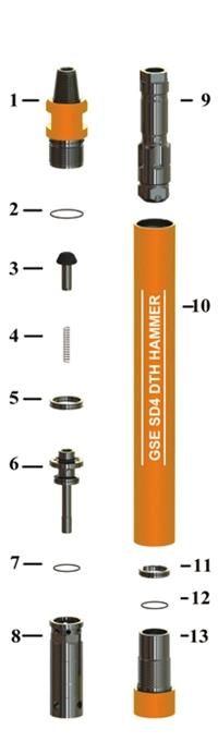 SD4 SD5 SD6 SD8 SD10 SD12 DTH Hammer