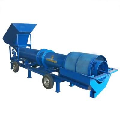 Small Scale Mineral Washing Plant Trommel Drum Type Rotary Scrubber