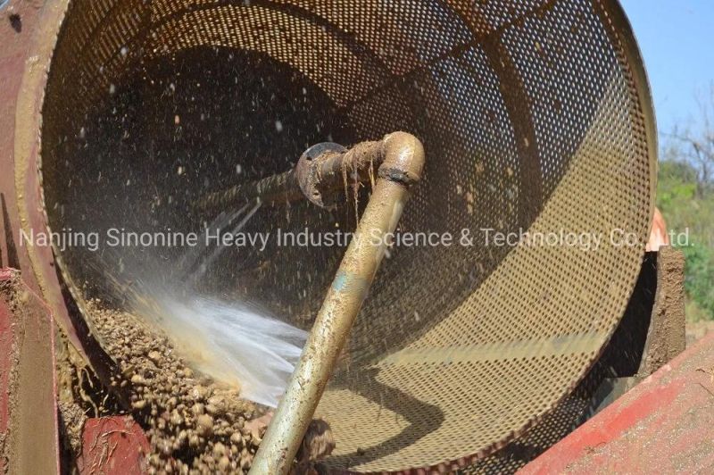 Small Alluvial Gold Washing Plant Rotary Scrubber