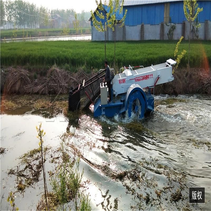 China Professional Maker High Efficience Aquatic Weed Harvester Water Rubbish Salvage Boat