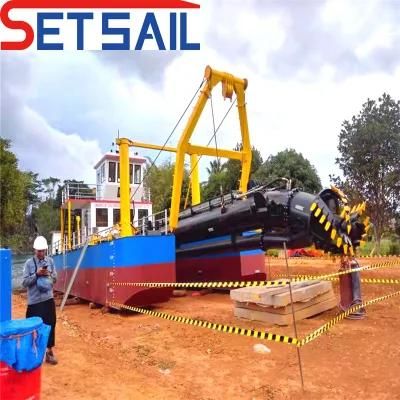 Cutter Suction Mud Dredging Machine with Hydraulic Anchor Boom