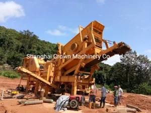 Mobile All in One Jaw Crusher on Trailer