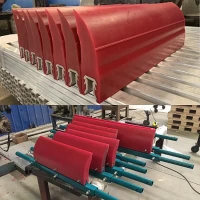 Conveyor Spare Parts Cylindrical Nylon Roller Brush Conveyor Belt Cleaning Brush Scraper