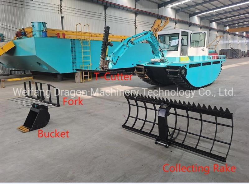 Multi-Fuction Water Garbage Collection Boat Aquatic Weed Harvester