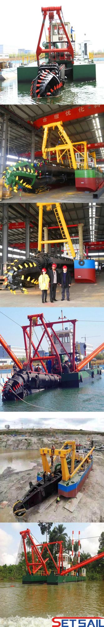 Electric Power hydraulic Diesel Engine Cutter Suction Dredger for River Sand