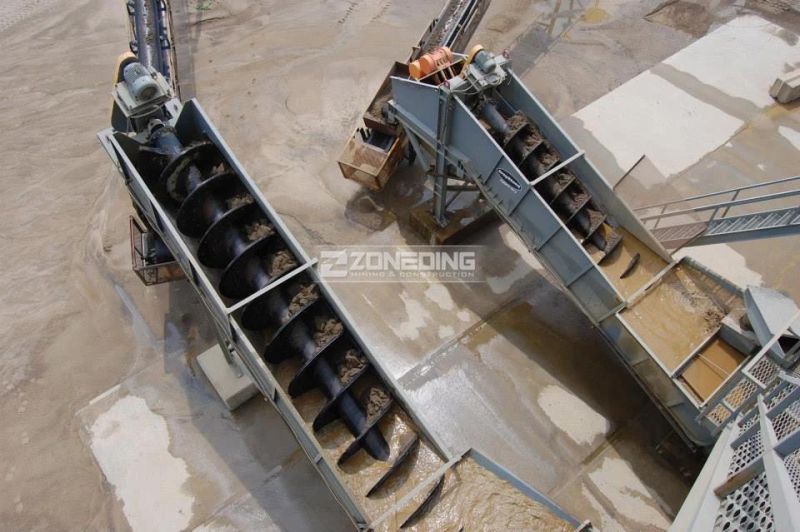 Double Screw Sand Washing Machinery Price Wheel Sand Washer Plant
