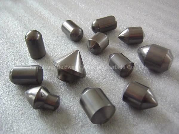 Dia 10-12mm Flat Top Tungsten Carbide Serrated Buttons for Mining