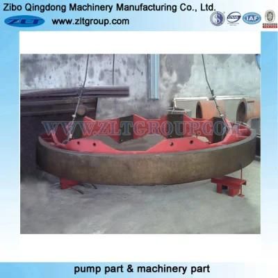 CNC Machining Gear Ring Used on Mining Machinery with Hardness 60 by Sand Casting