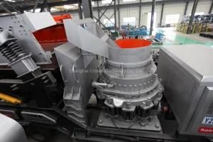 Semi-Mobile Stone Cone Crusher Plant Small Size for Sale Chile