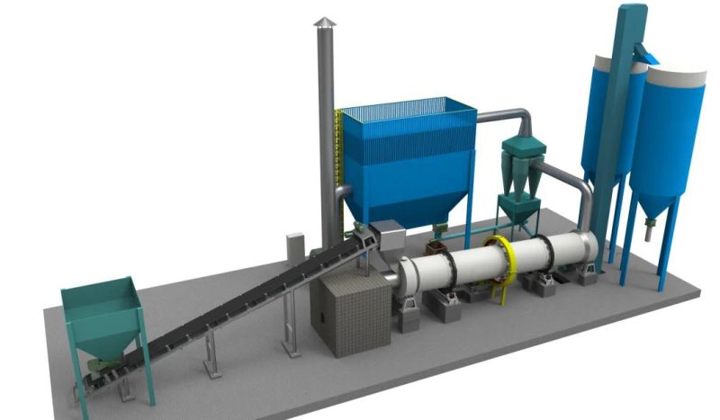 Mobile Rotary Drying Drum Dryer for Salt Coal