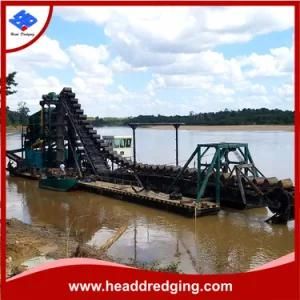 Elevator Bottom Dredger for Rived Sand Extraction