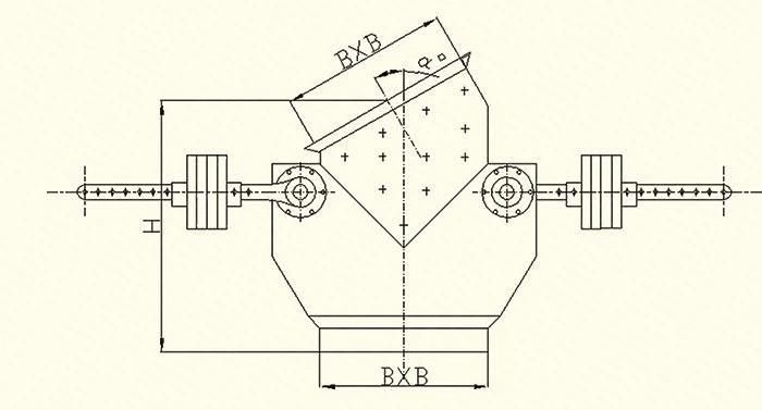 Buffer Airlock Flap Valve Hammer Air Lock Flap Valve Gate Flap Airlock Valve