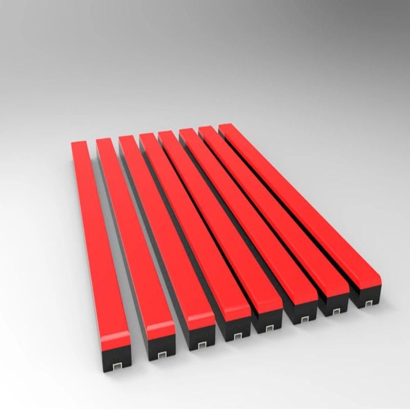 Belt Conveyor Part UHMWPE PU Polyurethane Rubber Buffer Impact Bar 181