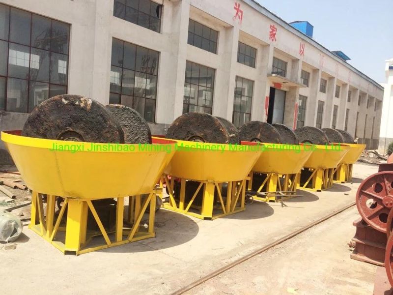 China Supplier 1100 Gold Grinding Machine Plant Wet Pan Mill