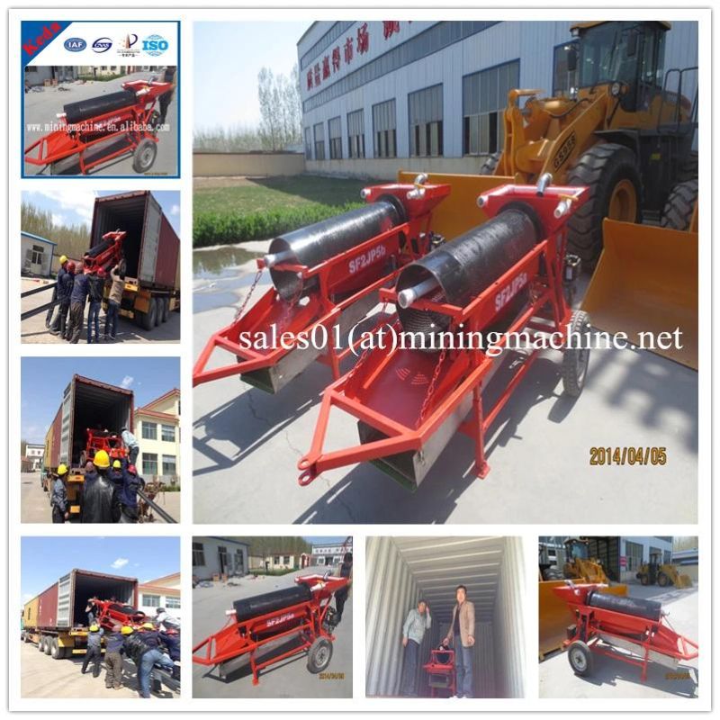 Portable Mini Trommel Screen for Gold Mineral Separation